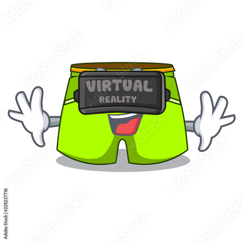 Virtual reality cartoon shorts style for the swimming