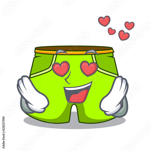 In love cartoon shorts style for the swimming