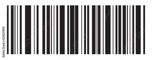 Barcode vector icon. Bar code for web design. Isolated illustration photo