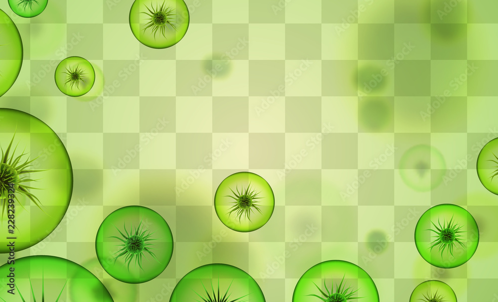 vector background of viruses and bacteria vector background of viruses and bacteria