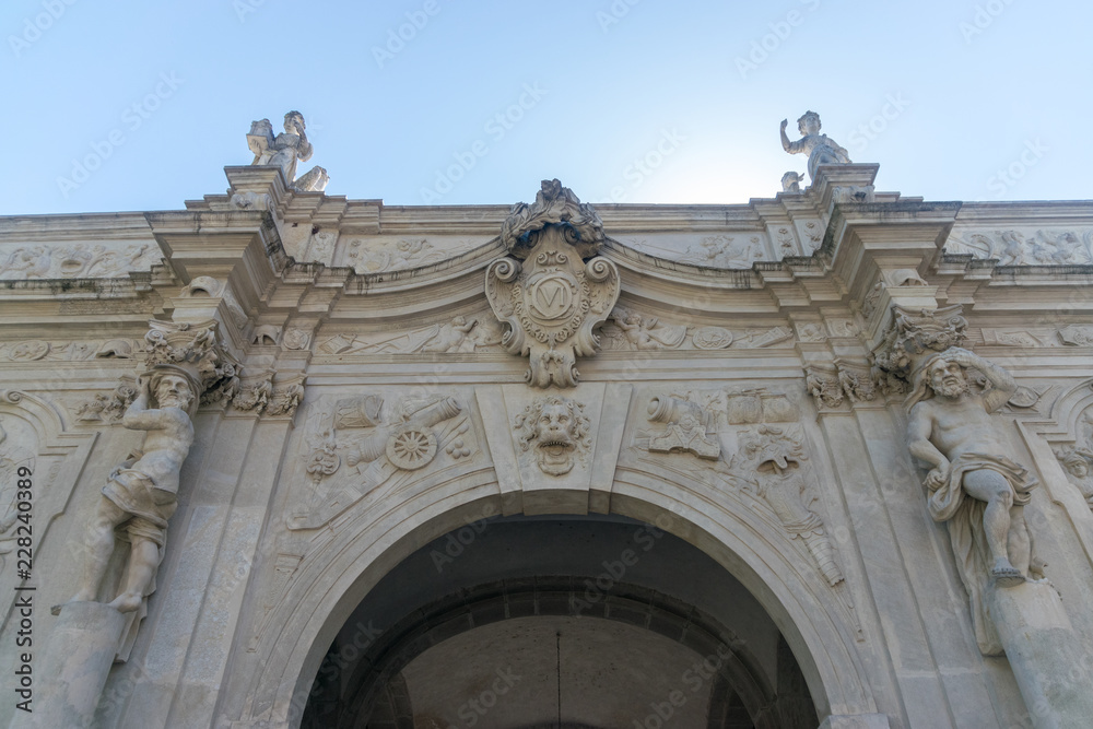 The 3rd Gate of the Citadel Alba-Carolina in Alba Iulia, Romania