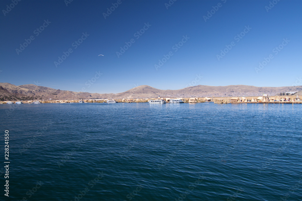 lake titicaca landscape horizon lake titicaca landscape horizon
