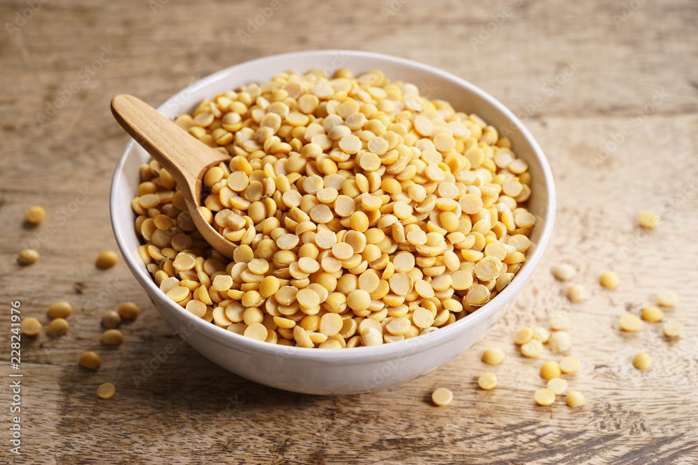 split soybean in bowl split soybean in bowl