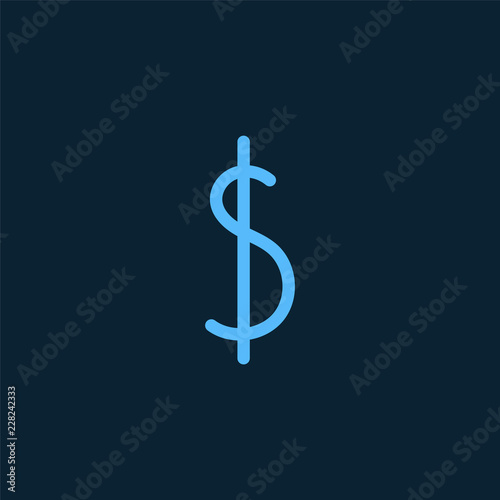 American dollar currency money symbol vector