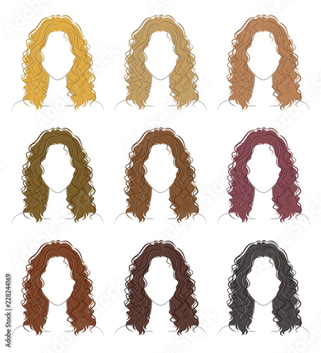 ヘアスタイルのカラーリング