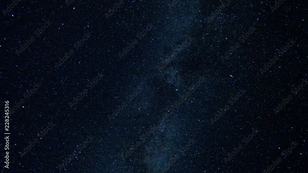 The Milky Way Moving Across the Night Sky, Stars Time Lapse The Milky Way Moving Across the Night Sky, Stars Time Lapse