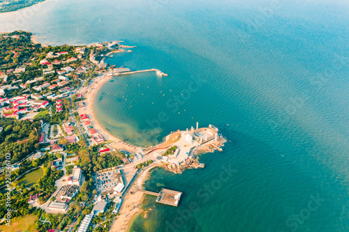 Fototapeta Naklejka Na Ścianę i Meble -  Beidaihe coastline aerial photography