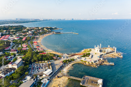 Beidaihe coastline aerial photography