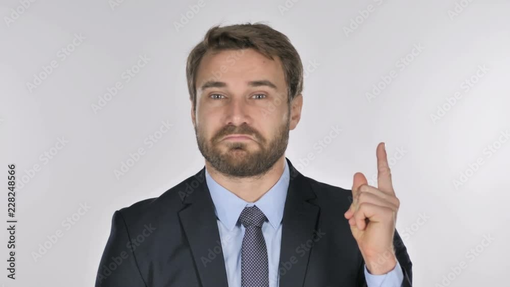 Portrait of Thinking Businessman Got New Idea Portrait of Thinking Businessman Got New Idea