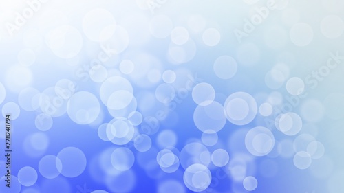 Abstract background blue blur gradient with bright clean and bokeh 