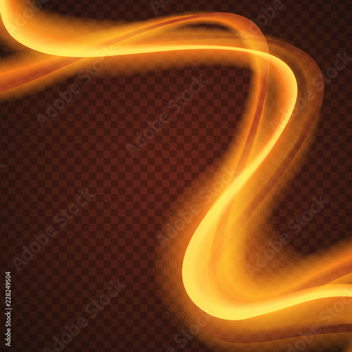 Abstract bright light streaks on a dark background. Graphic concept for your design
