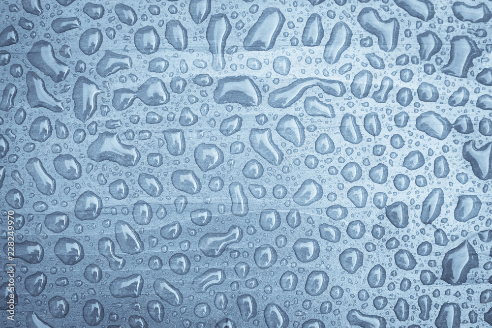 Rain drops on wood Rain drops on wood