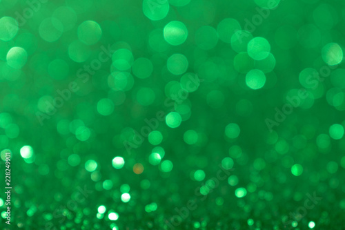 Christmas New Year Valentine Day Green Glitter background. Holiday abstract texture fabric. Element, flash.