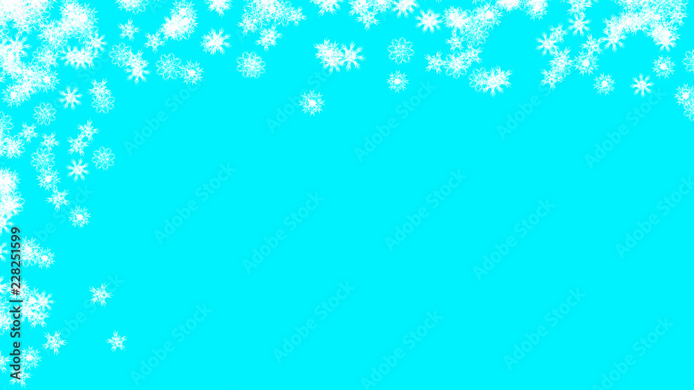 Abstract background with a variety of colorful snowflakes. Big and small. Abstract background with a variety of colorful snowflakes. Big and small.