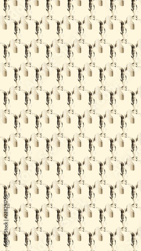 Abstract pattern design for fabric. 