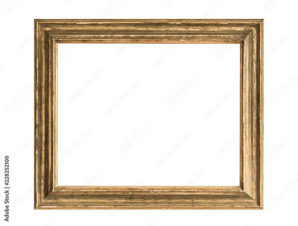 antique golden frame isolated on white background antique golden frame isolated on white background