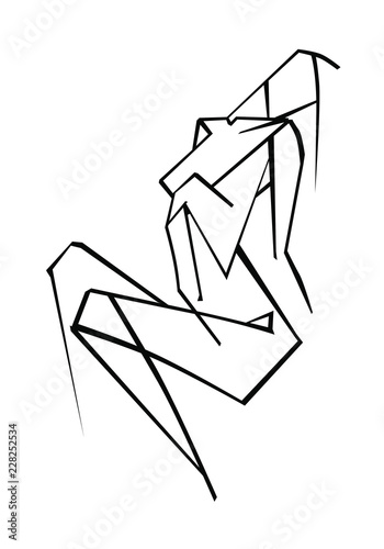 female figure. vector illustration