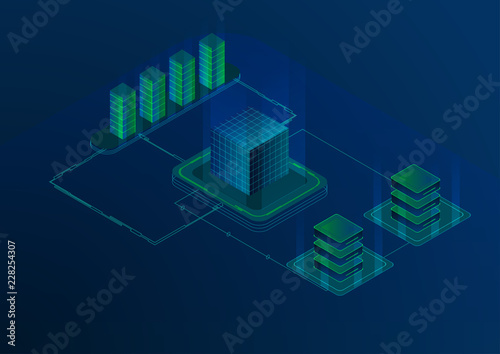 Data storage concept.