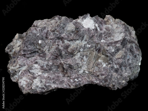 Pink lepidolite mica - lithium ore mineral