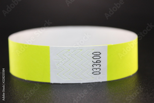 Yellow Wristband for industries and business