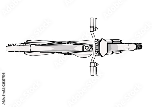 sketch motorcycle vector