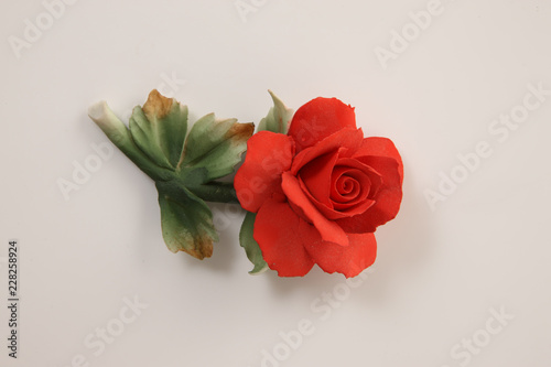 赤いバラの造花 Artificial Red Rose