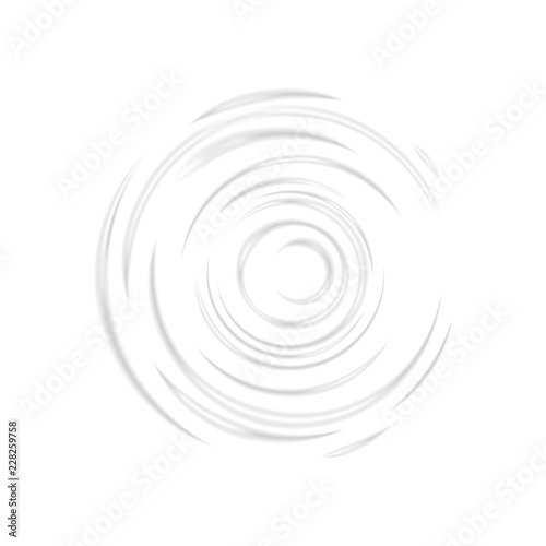 Circles on water. Vector illustration. Transparent texture. Wave design