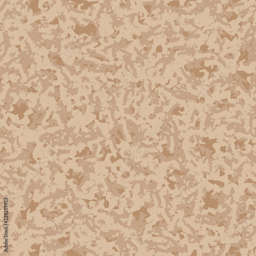 UFO military camouflage seamless pattern in different shades of beige and brown colors