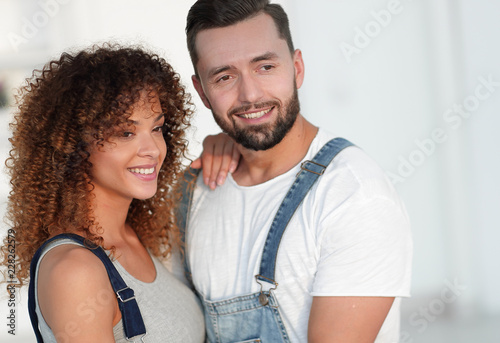 Portrait of a beautiful young couple