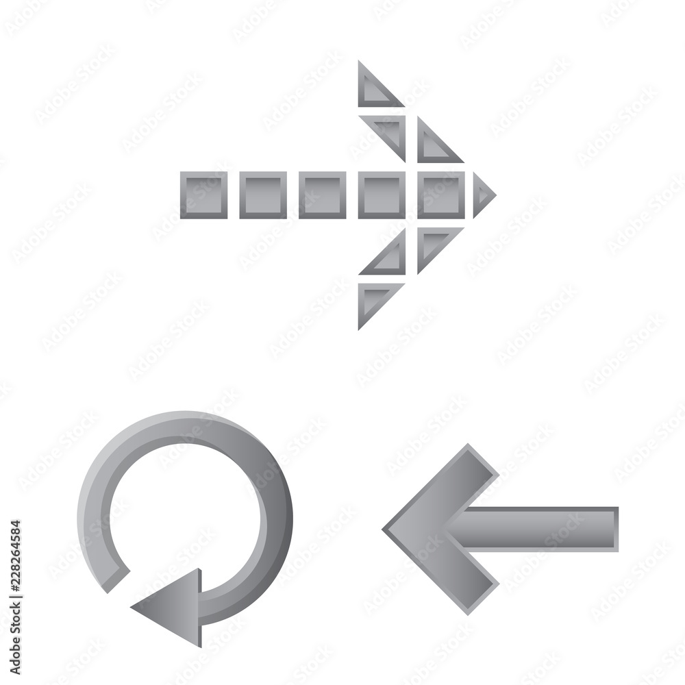 Isolated object of element and arrow logo. Collection of element and direction stock vector illustration. Isolated object of element and arrow logo. Collection of element and direction stock vector illustration.