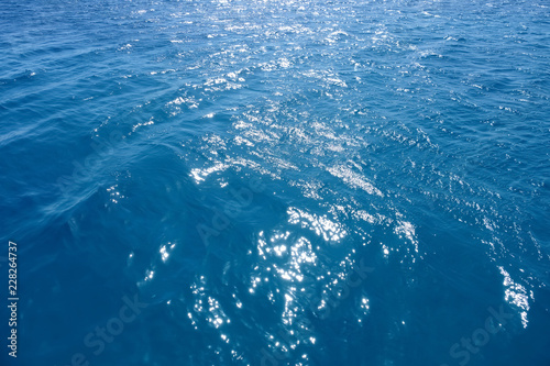 Beautiful view of water surface in blue sea