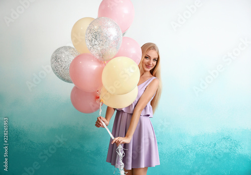 Beautiful young woman with ...