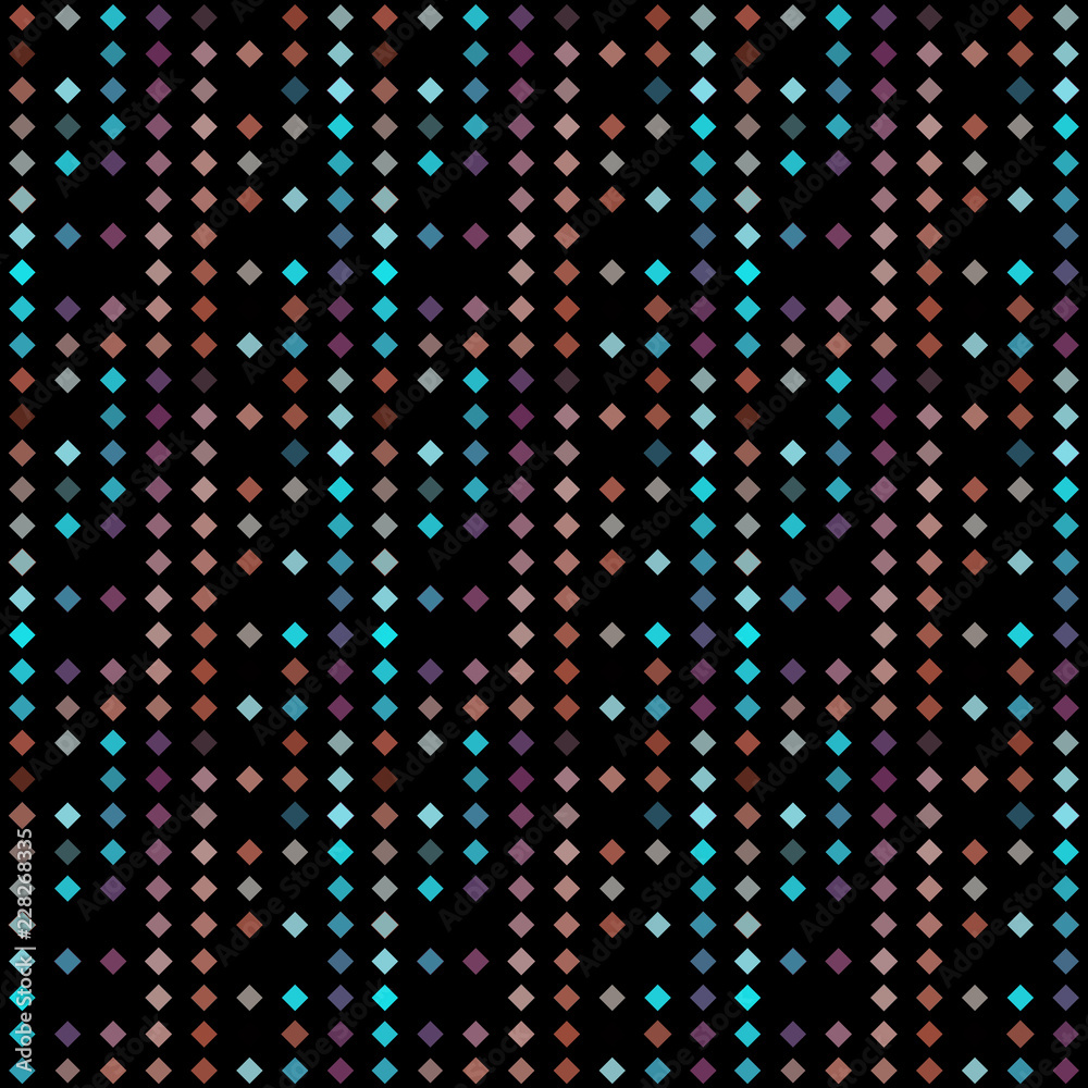 Abstract seamless pattern background with multicolored various rhombuses.