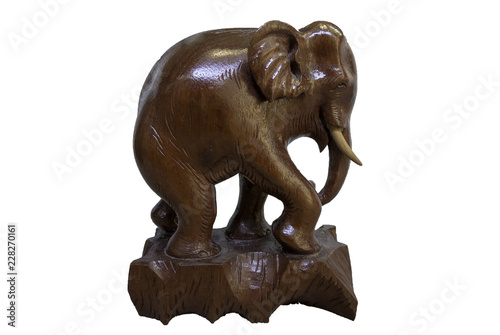 figurine of an elephant isolated on white
