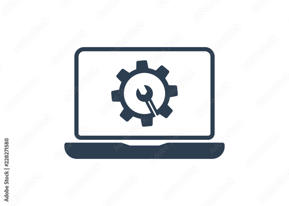 Computer Repair - Digital Computer Logo. symbol repair service vector Computer Repair - Digital Computer Logo. symbol repair service vector