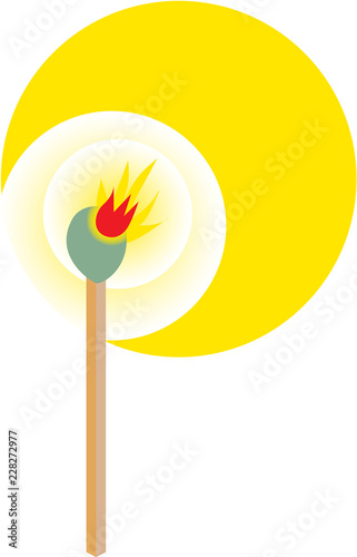 Burning match