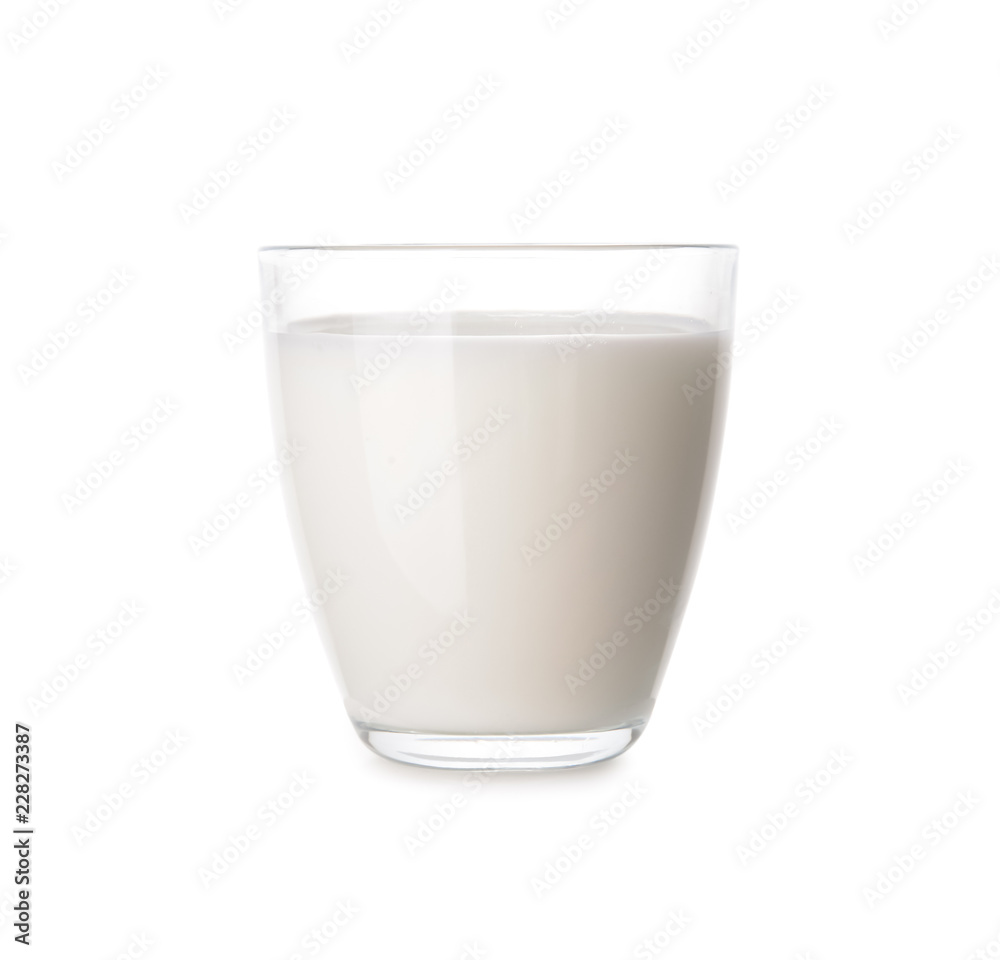 Glass of milk on white background Glass of milk on white background