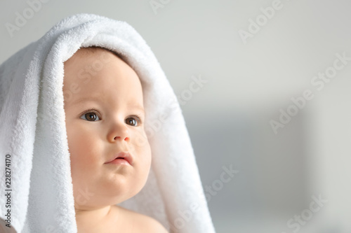 Cute little baby with soft ...