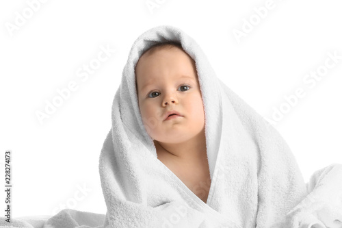 Cute little baby with soft ...