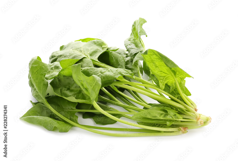 Fresh aromatic sorrel on white background Fresh aromatic sorrel on white background