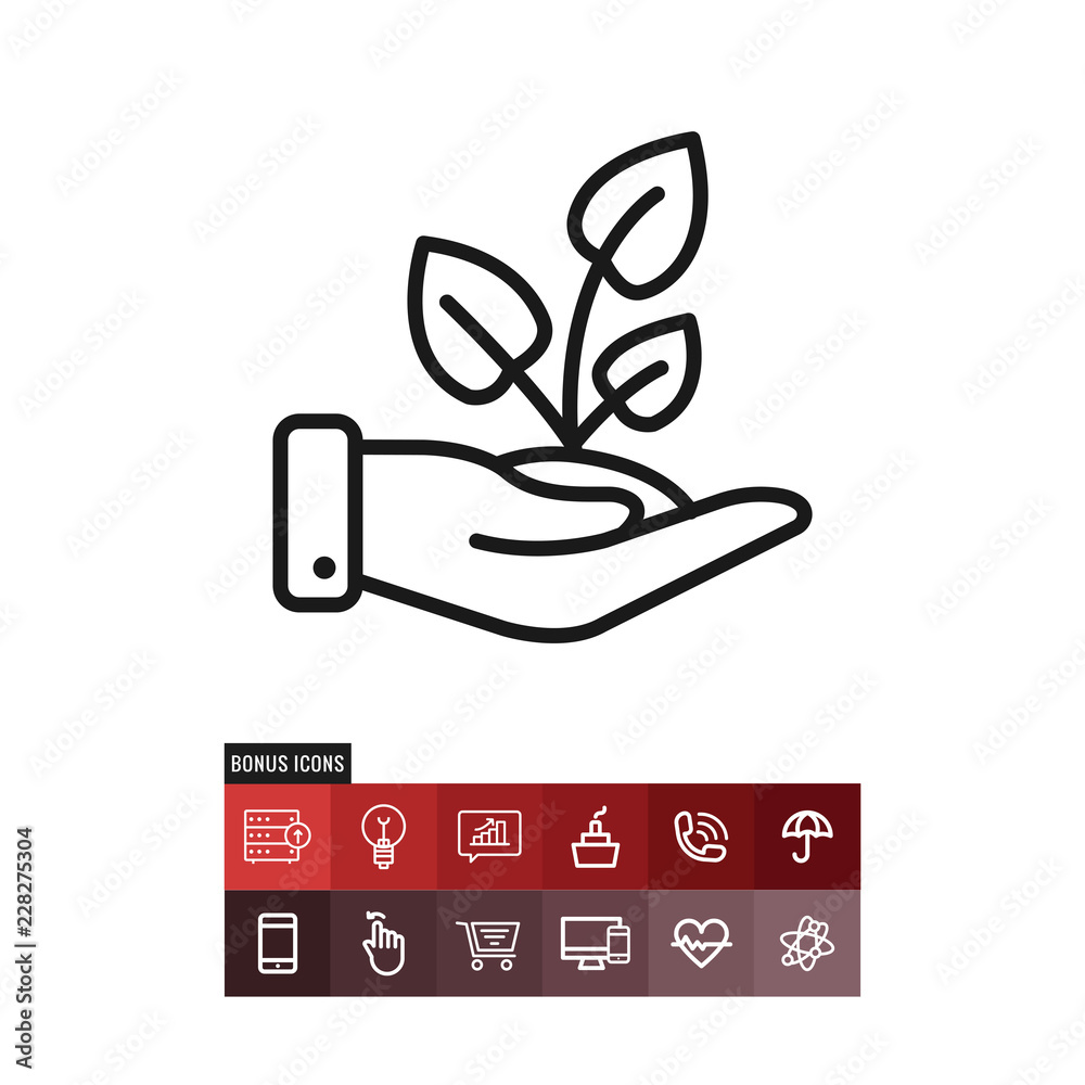 Ecology warming recycling vector icon