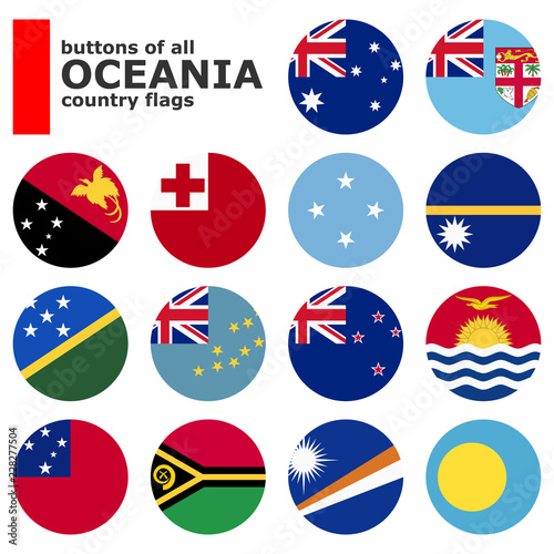 all country flags of Oceania