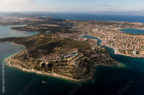 Aerial view of Dalyan.