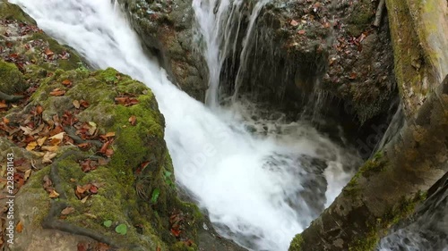 Waterfall Cascada at Vaioaga in national park Cheile Nerei Beusnita - Romania