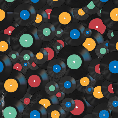Vector  vinyl record pattern