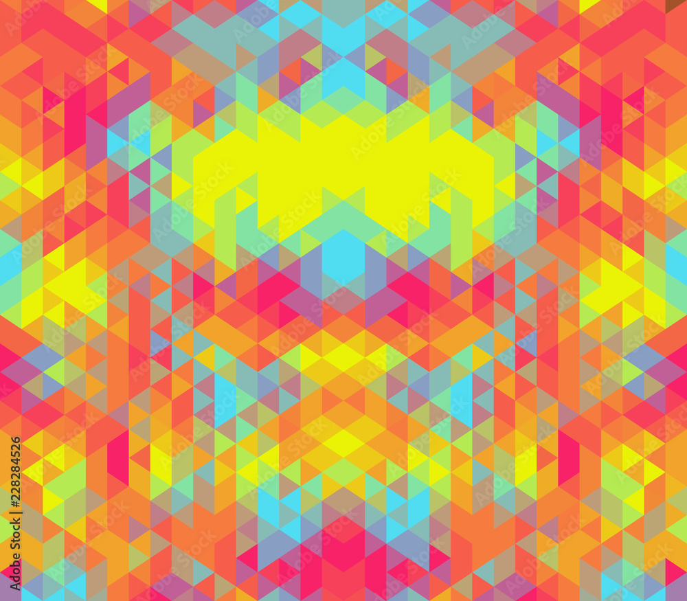 Geometric triangle wallpaper pattern