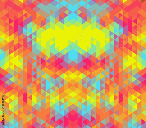 Geometric triangle wallpaper pattern