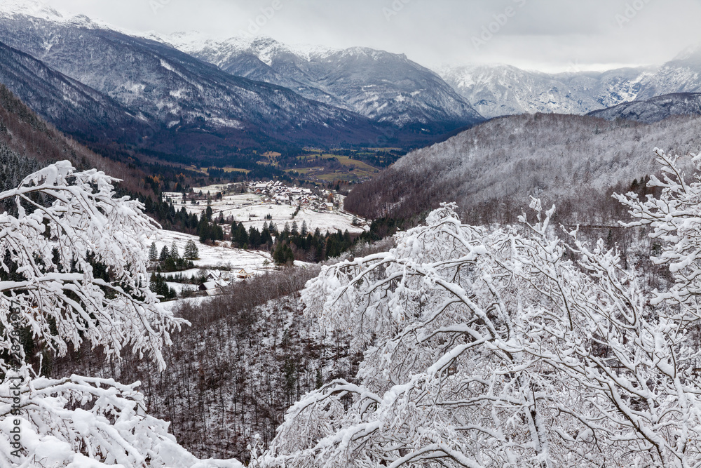 Paesaggio Innevato in inverno, Slovenia