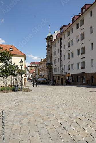 street in old town bratislava