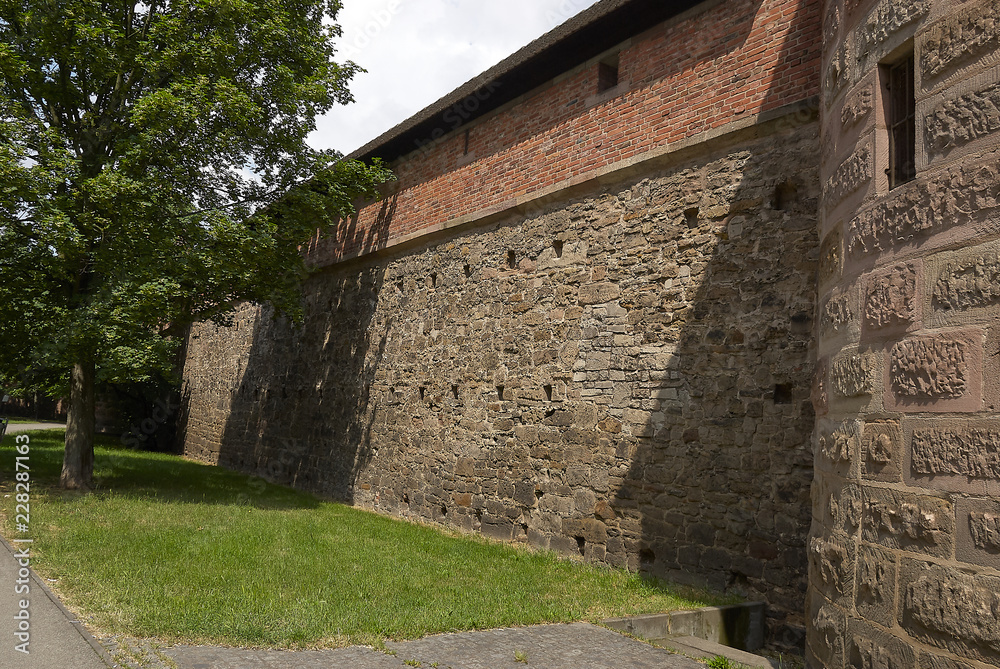 Old City wall in Nuremberg